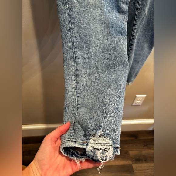 Abercrombie & Fitch Women's Light Blue Ankle Jeans denim y2k back to school - Picture 10 of 16